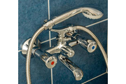 Mofém Eurosztár tekerőgombos kádtöltő csaptelep zuhany szettel