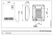 Stiebel Eltron CK 20 Premium elektromos fali konvektor LCD kijelzővel 2kW EU-ERP