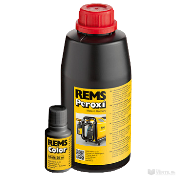 REMS Peroxi Color fertőtlenítő oldat piros festékkel és pipettával