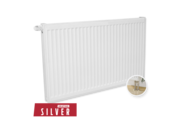 Silver UNI radiátor szelepes 11K 600x600 Jobb, beépített szelepes, alsó bekötési pont, ajándék egységcsomag
