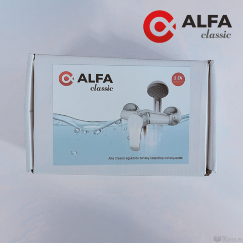 Alfa Classic egykaros zuhany csaptelep zuhanyszettel
