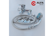 Alfa Classic egykaros kádtöltő csaptelep zuhanyszettel