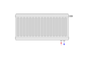 Silver UNI radiátor szelepes 33K 900x500 Jobb, beépített szelepes, alsó bekötési pont, ajándék egységcsomag