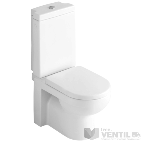 Alföldi Liner 6639 L1 R1 fehér színű, hátsó kifolyású, mély öblítésű WC csésze  (a tartály nem tartozék)